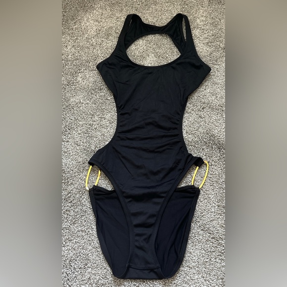 2003 Vintage Victoria's Secret Black One piece swimsuit - Picture 1 of 8